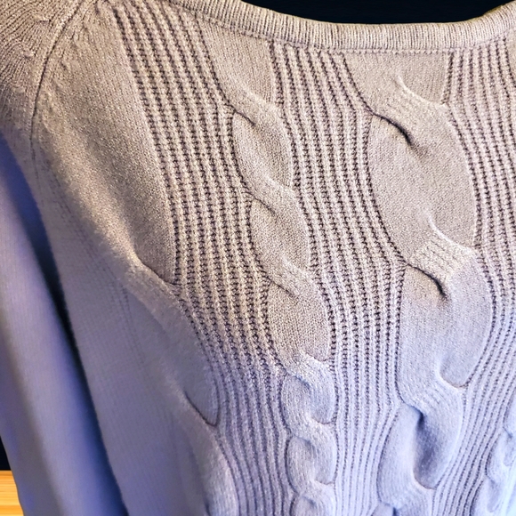 NWT Cyrus Lavender Mock Cable Comfy Sweater Sz XL - Picture 4 of 9